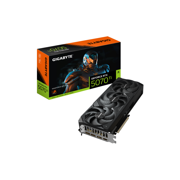 gigabyte gigabyte geforce rtx 5070 ti windforce sff 16g tarjeta grafica   16gb gddr7, 256bit, pci e