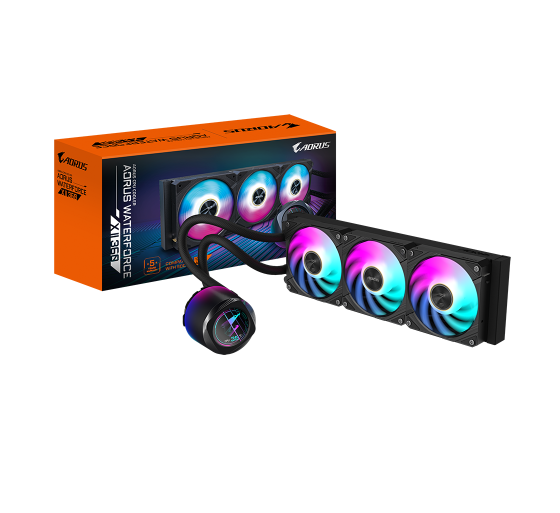 gigabyte gigabyte refrigeracion liquida para cpu aorus waterforce x ii 360 aio   3 ventiladores argb