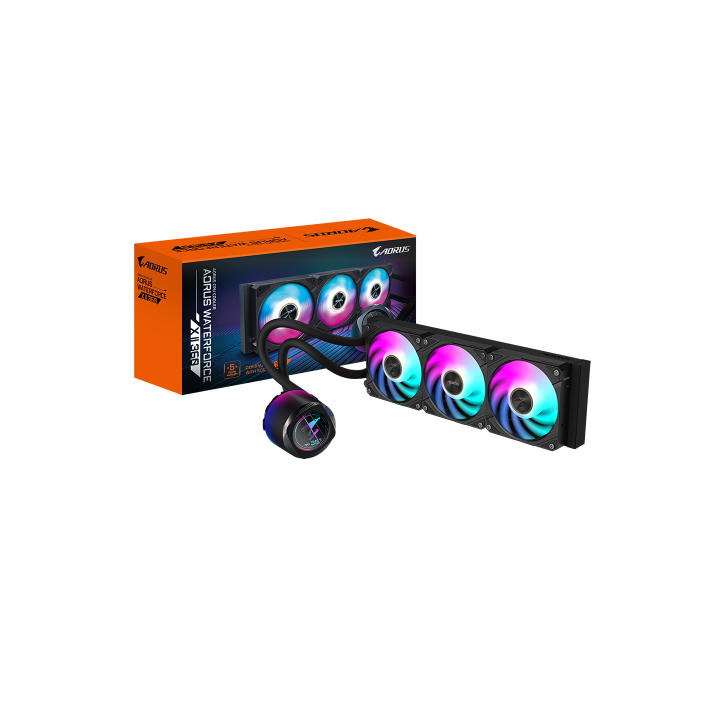 gigabyte gigabyte refrigeracion liquida para cpu aorus waterforce x ii 360 aio   3 ventiladores argb