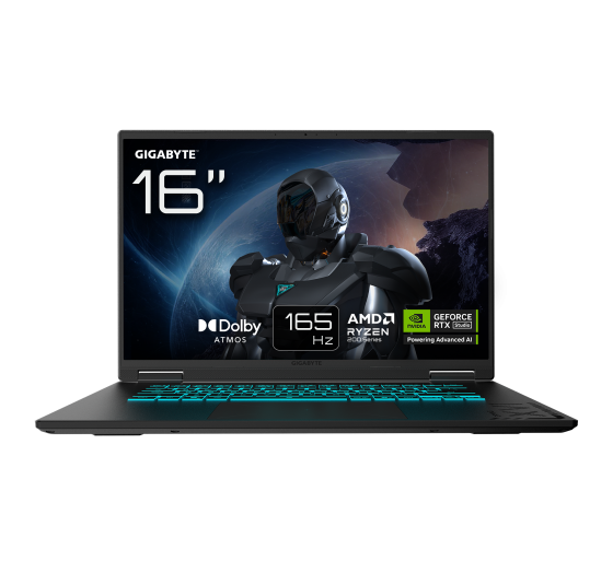 gigabyte gigabyte gaming a16 portatil – 16, 165hz wuxga, ryzen 7 260, rtx 5060, 32gb ddr5 5200mhz,