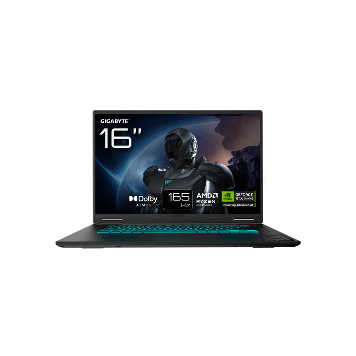 gigabyte gigabyte gaming a16 portatil – 16, 165hz wuxga, ryzen 7 260, rtx 5060, 32gb ddr5 5200mhz,