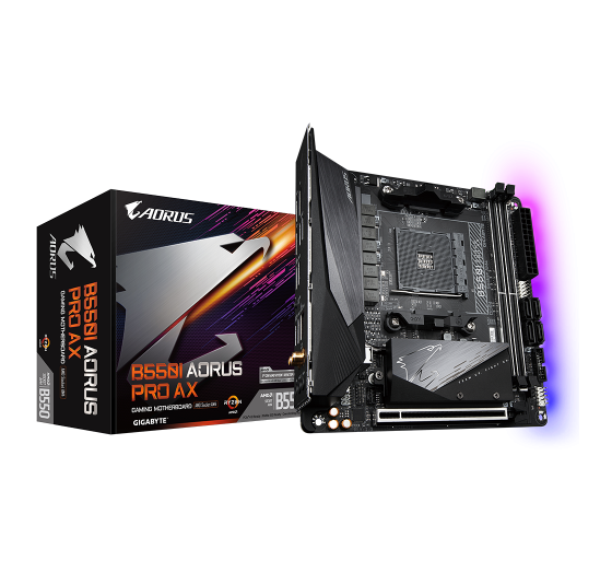 gigabyte gigabyte b550i aorus pro ax zocalo am4 mini itx amd b550