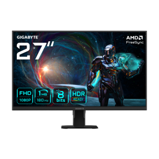 gigabyte gigabyte gs27fa monitor para juegos de 27” fhd   1920 x 1080  fhd , 180hz, 1ms, 300 cd/m2