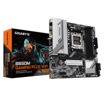 gigabyte gigabyte b650m gaming plus wifi placa base   procesadores amd ryzen 9000, vrm de 5+2+2 fase