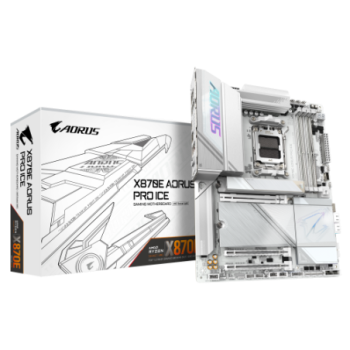 gigabyte gigabyte placa base x870e aorus pro ice   compatible con cpus amd ryzen 9000, vrm digital d