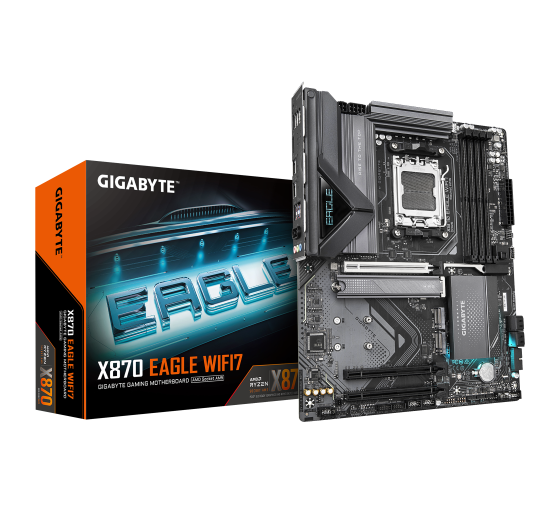 gigabyte gigabyte placa base x870 eagle wifi7   compatible con cpus amd ryzen 9000, vrm de 14+2+2 fa
