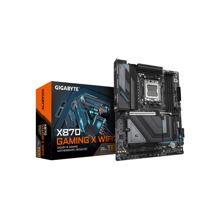 gigabyte gigabyte placa base x870 gaming x wifi7   compatible con cpus amd ryzen 9000, 16+2+2 fases