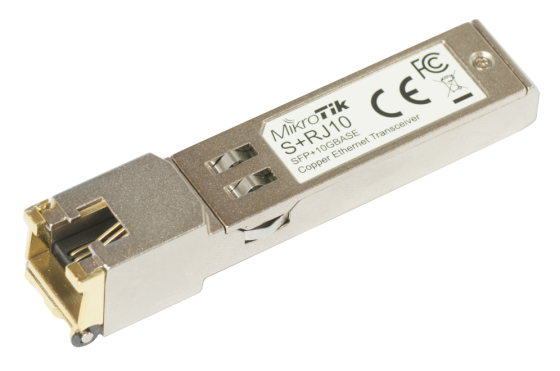 modulo sfp+ conversor mikrotik rj45  s+rj10