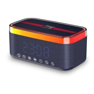 red bull altavoz radio despertador cargador 12w