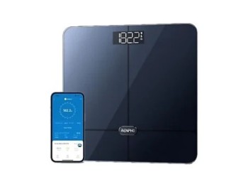 renpho renpho  elis 2   smart body scale   ito   ble   3aaa   11x11x1inch   black