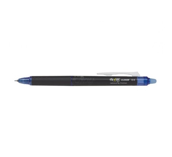 pilot pilot frixion point clicker boligrafo de gel de punta retractil fino azul 1 pieza s   pack  12