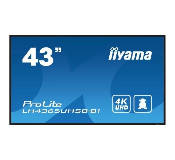 iiyama iiyama lh4365uhsb b1 pantalla de senalizacion diseno de quiosco 108 cm  42.5  led wifi 800 cd
