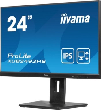 iiyama monitor iiyama 24 , ips, fhd, 75hz, 4ms, hdmi, displayport, altavoces, reg alt/incl, 100hz