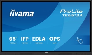 iiyama pantalla interactiva 65 edla, android 14, 8/128gb uhd ips, mm 2x 20w  + 20w subwr, 2x hdmi, d