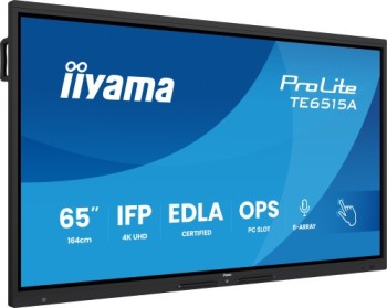 iiyama iiyama monitor interactivo 65 edla, android 14, 16/128gb uhd ips, mm 2x 20w  + 20w subwr, 2x