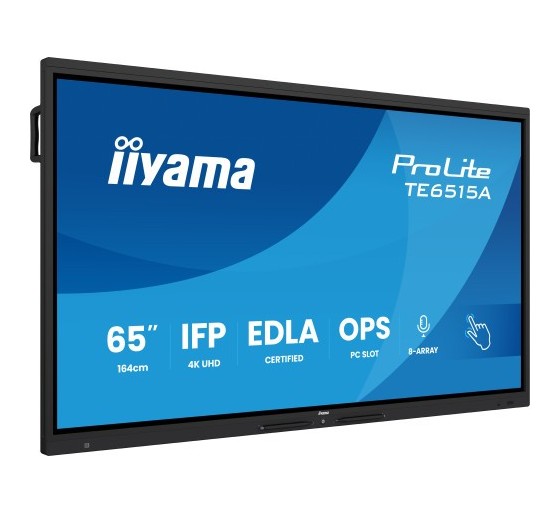 iiyama iiyama monitor interactivo 65 edla, android 14, 16/128gb uhd ips, mm 2x 20w  + 20w subwr, 2x