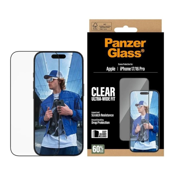 panzerglass screen protector iphone 16pro 17