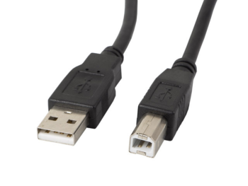 cable lanberg impresora usb macho a usb macho con ferrita negro 0.5 m