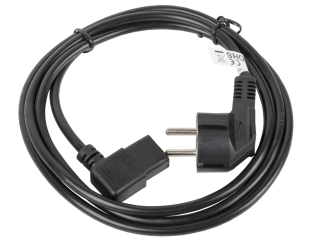 cable de alimentacion lanberg schuko cee 7/7 a iec320 c13 acodado 3m