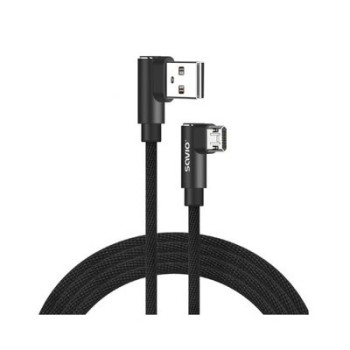 cable reversible usb savio micro a usb a 2m cl 162 quick charge 2.4a transf.datos 480 mbs cable 2m