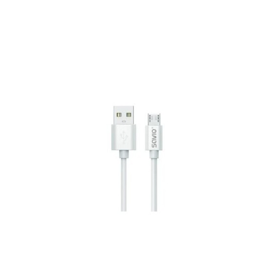 cable usb a a micro usb savio cl 167 blanco usb 2.0 carga rapida transf.datos  480 mbs
