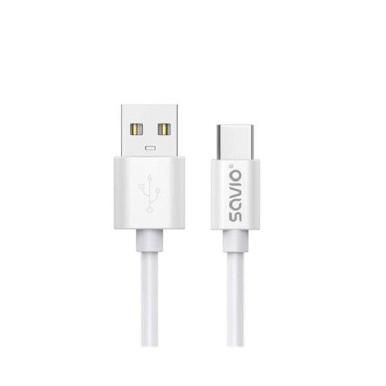 cable usb a a usb c savio cl 168 blanco usb 2.0 carga rapida trans. datos  480 mbs