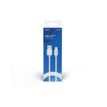 cable usb a a usb c savio cl 168 blanco usb 2.0 carga rapida trans. datos  480 mbs