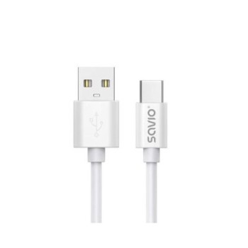 cable usb a a usb c savio cl 168 blanco usb 2.0 carga rapida trans. datos  480 mbs