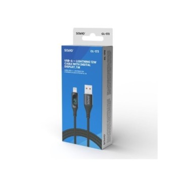 cable usb c savio cl 173 negro trans.datos 480 mbs carga rapida pantalla cable 1m