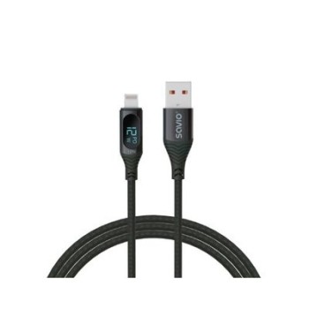cable usb c savio cl 173 negro trans.datos 480 mbs carga rapida pantalla cable 1m