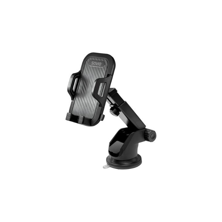 soporte coche savio black ch 04 universal estable montaje ventosas