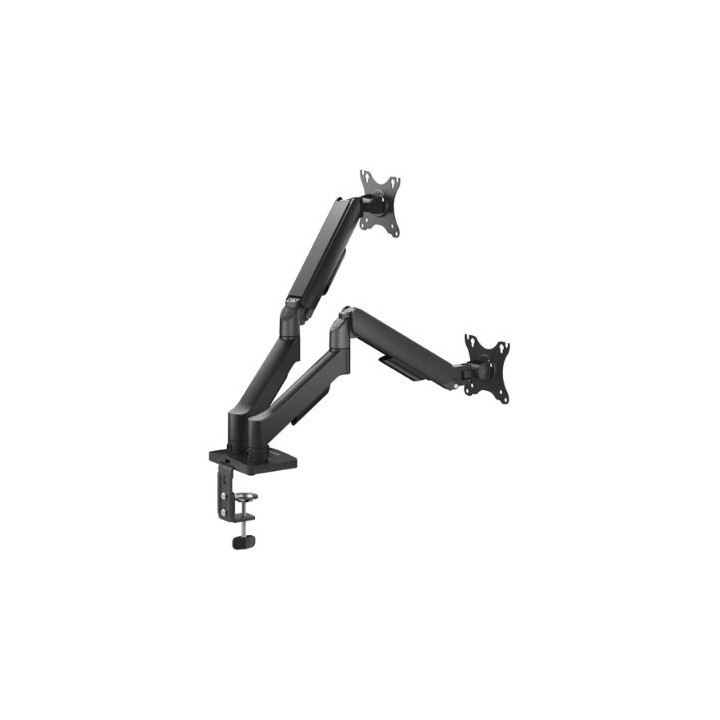 soporte tv mon savio um 04 17 32? 2 brazos soporte doble gas max 9kg vesa 75 100mm