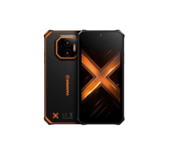 movil hammer energy x2 6+ 6 +128gb black orange 6.1 ips hd ip69 bateria 5000mah 50 20 8mp nfc