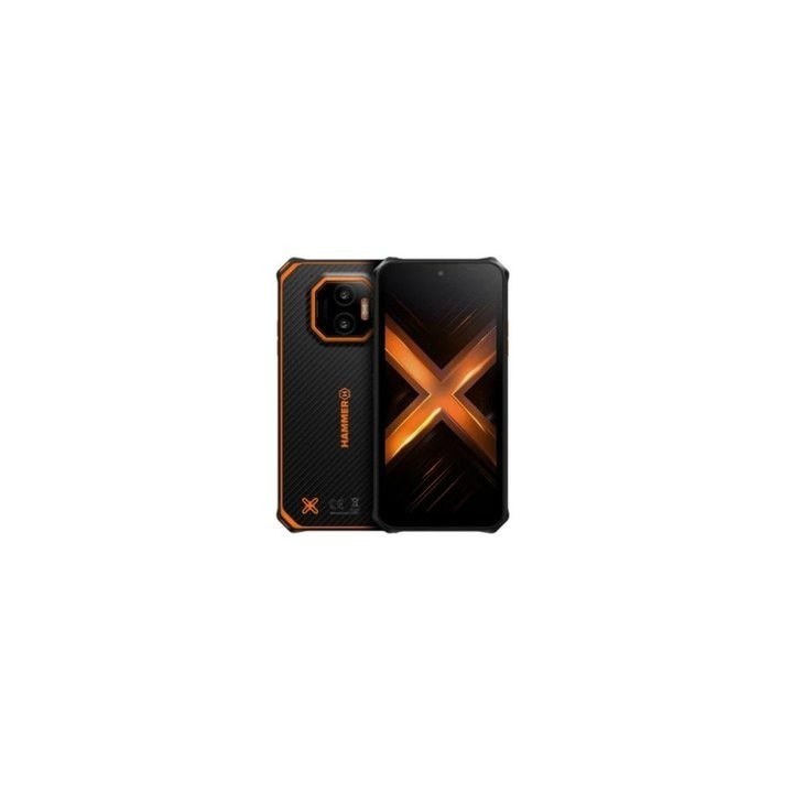 movil hammer energy x2 5g 8+ 6 +256gb black orange 6.1 ips hd ip69 bateria 5000mah 50 20 8mp nfc