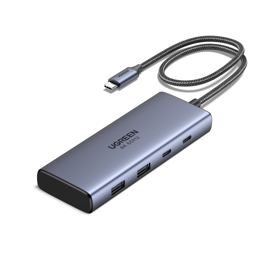 ugreen ugreen 7 in 1 usb c hub cm498 acoplamiento base gris