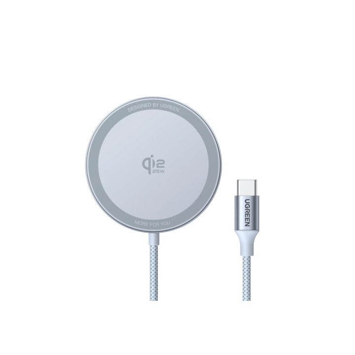 ugreen ugreen magflow smartphone gris usb cargador inalambrico auto