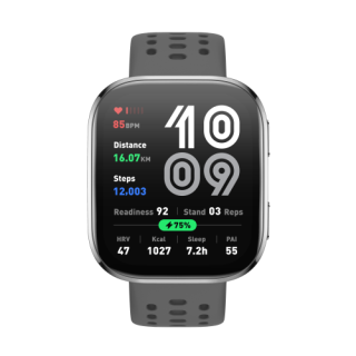 amazfit amazfit bip 6 charcoal 5 cm  1.97  amoled digital 390 x 450 pixeles pantalla tactil plata gp