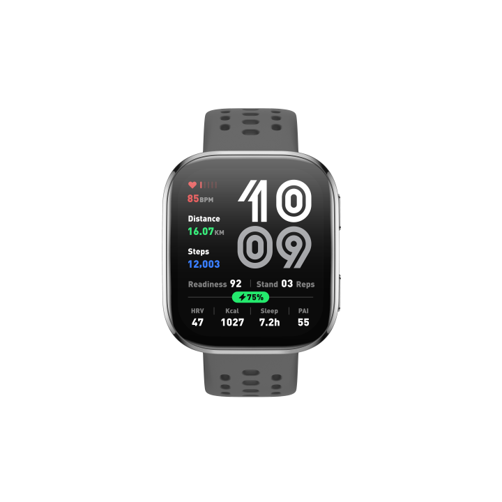 amazfit amazfit bip 6 charcoal 5 cm  1.97  amoled digital 390 x 450 pixeles pantalla tactil plata gp