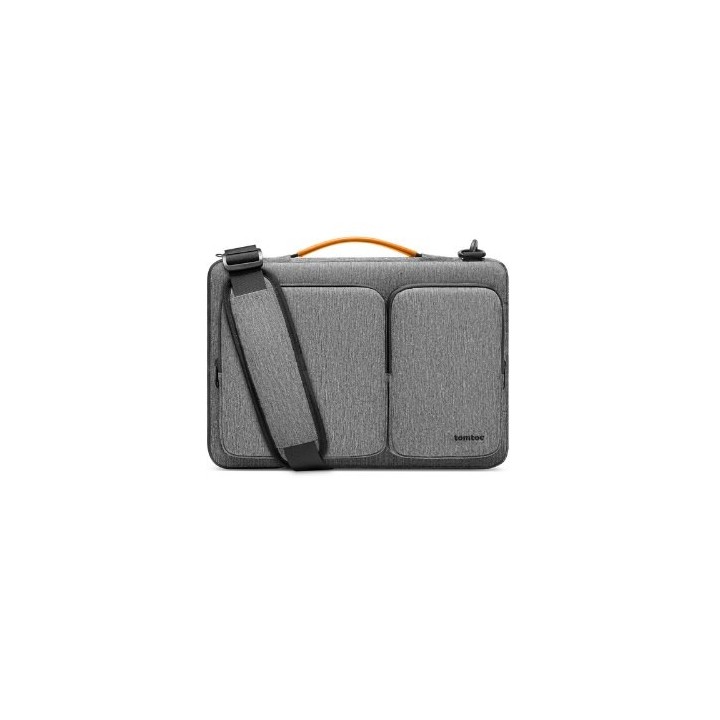 maletin portatil 16  tomtoc defender a42 gray incluye asa de hombro refuerzo cornerarmor
