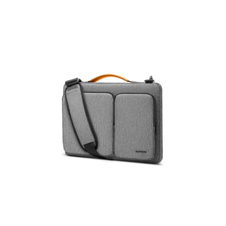 maletin portatil 16  tomtoc defender a42 gray incluye asa de hombro refuerzo cornerarmor
