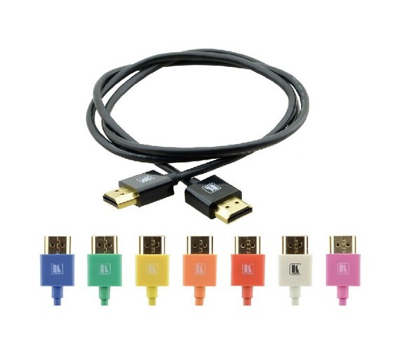 kramer kramer cable hdmi flexible alta velocidad con ethernet ultra plano color negro  c hm/hm/pico/