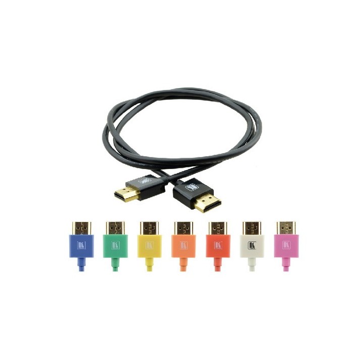 kramer kramer cable hdmi flexible alta velocidad con ethernet ultra plano color negro  c hm/hm/pico/