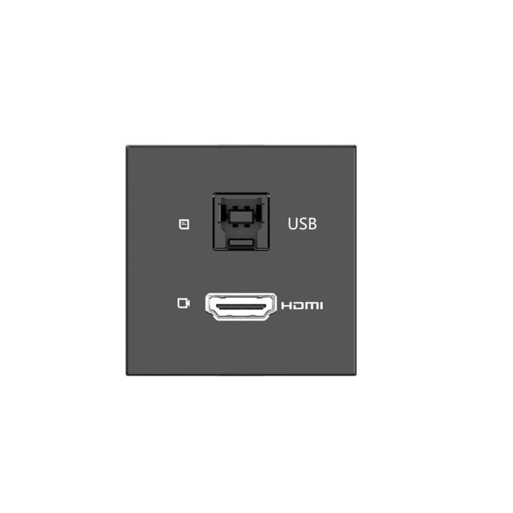 kramer kramer room connectivity passive black module with 1 hdmi port + 1 usbb port input.  md h+b/a