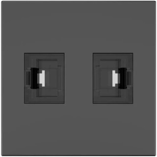 kramer kramer room connectivity passive black module with 2 rj45 ports input. 2 female output cat6a