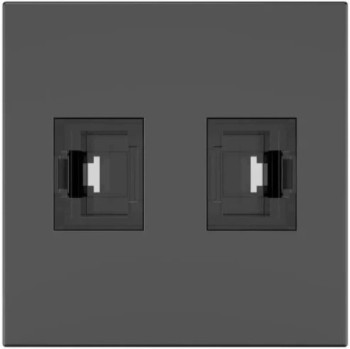 kramer kramer room connectivity passive black module with 2 rj45 ports input. 2 female output cat6a