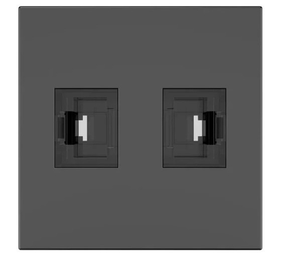 kramer kramer room connectivity passive black module with 2 rj45 ports input. 2 female output cat6a