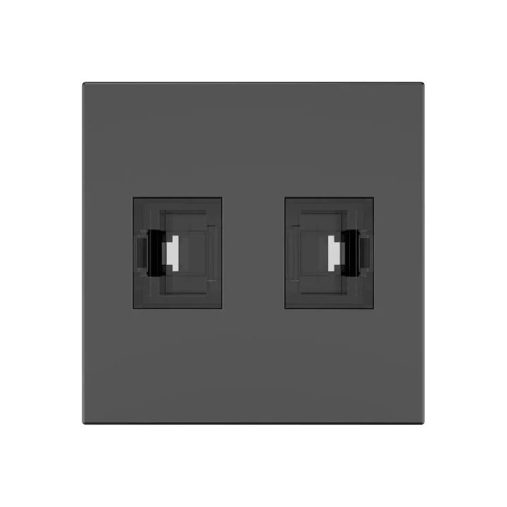 kramer kramer room connectivity passive black module with 2 rj45 ports input. 2 female output cat6a