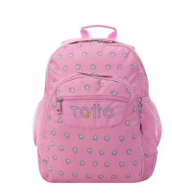 totto mochila infantil rosa corazones bolsillos ma04eco029 2120n 7iu totto