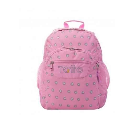 totto mochila infantil rosa corazones bolsillos ma04eco029 2120n 7iu totto