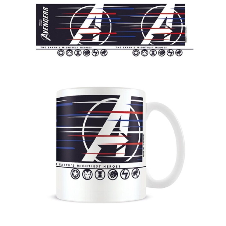 pyramid taza de desayuno pyramid marvel avengers los vengadores logo